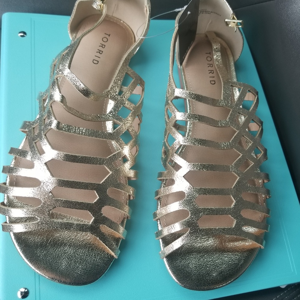 Torrid Gold Sandals